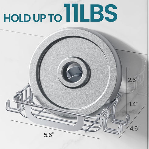 TAILI Soap Dish Holder with Hooks, Bar Soap Tray Saver Suction Cup with Razor Holder for Shower Wall, Rustproof