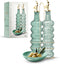 COOK WITH COLOR Glass Olive Oil Bottle Dispenser - 2 Pack- 17oz