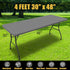 Smiry Rectangle Picnic Table Cloth: Waterproof Elastic Fitted Tablecloths for 4 Foot Tables, Washable Polyester Cover