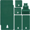 Peryiter 6 Pcs Christmas Bath Towels Set Xmas Tree Embroidered Cotton Bathroom