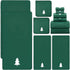 Peryiter 6 Pcs Christmas Bath Towels Set Xmas Tree Embroidered Cotton Bathroom