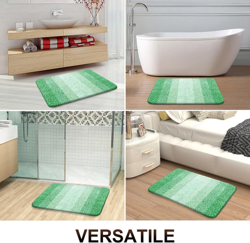 OLANLY Bathroom Rug Mat 30x20, Extra Soft Absorbent Microfiber Bath Rugs, Non-Slip Plush Shaggy Bath Carpet
