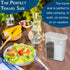 Home-X Mini Salt and Pepper Shakers, Clear Plastic Set of 2, Dishwasher Safe Travel Shakers with Lids