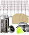SWOMMOLY 48 Glass Spice Jars with 713 Spice Labels, Chalk Marker and