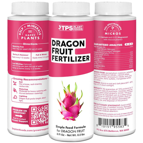 8 oz Dragon Fruit Fertilizer Liquid Plant Food for Bigger Fruit, Better Flowering & Stronger Root Development