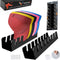 Acrylic Hat Organizer for Baseball Caps, 2 Pack No Install Stand, Storage Rack for 14 Baseball Hats (Black)