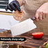 SHI BA ZI ZUO Chinese Meat Cleaver Knife - 6.7-Inch Stainless Steel Slicer with Wooden Handle