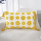 PANOD Super Soft Farmhouse Decorative Plush Throw Pillow Covers 12 x 20, Solid Pom Pom Tufted with Tassels (Yellow)