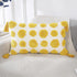 PANOD Super Soft Farmhouse Decorative Plush Throw Pillow Covers 12 x 20, Solid Pom Pom Tufted with Tassels (Yellow)