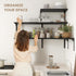 12 Inch Set 2, 16W 12D Fun Memories Floating Shelves for Wall, Deep Floating Shelves of Wall Mounted Shelf with Metal