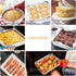 Set, 6-Piece Sets E-far Stainless Steel Baking Pan Metal Bakeware Include Cookie Sheet, Round Square Rectangle Cake
