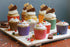 50-Pack Paper Baking Cups, Greaseproof Disposable Cupcake Muffin Liners in Large Chocolate Brown Polka Dots