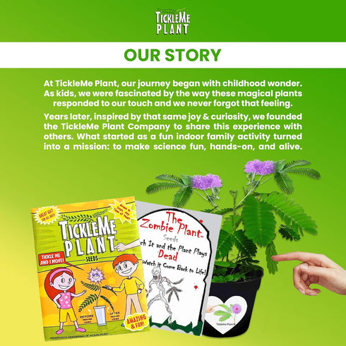 Zombie Plant Seed Packets (2) – Grow Your Own Live Zombie Plant for Fun & Educational STEM Activity