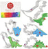 Ann Clark Dinosaur Cookie Cutters, 5-Pc Set, Made in USA, Triceratops, Stegosaurus, T-Rex, Brontosaurus, Dino Footprint