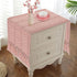 48 Inches yuboo Pink Table Runner Long, Boho Dusty Rose Table Runner for Shabby Decor Farmhouse Dresser Runners