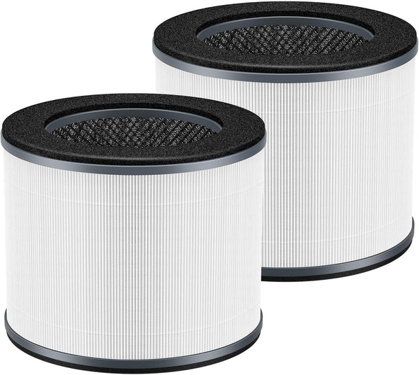 AP-T10FL Replacement Filter for HoMedics AP-T10-BK/W, 360-Degree H13 True HEPA Filter, 2 Pack