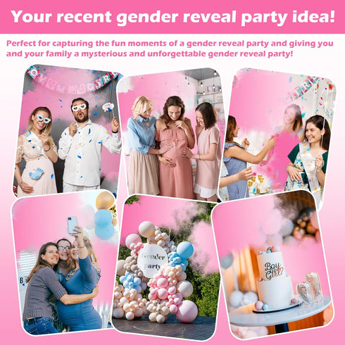GDLYXJ 100% (100g 2pcs) Baby Gender Reveal Fire Extinguisher; Colorful Smoke Powder Spray; Safe and Eco-Friendly Gender