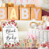 75 50 24 Qilery Pcs Baby Shower Games Sign Kit Including Decorate a Block Game Sign DIY Blank Wooden Block Acrylic