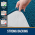 OLANLY 24x16 Bathroom Rugs, Extra Soft Chenille Bath Mats, Non-Slip, Quick Dry, Machine Washable, Peacock Blue