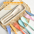 4 Sets Reusable Travel Utensils with Case, Wheat Straw Utensils for Daily Use, School, Work, or Camping Accessories