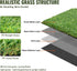 4 6 1.38" VEVOR Artifical Grass Turf, x ft Thick Grass Rug Indoor Outdoor, Realistic Synthetic Grass Mat with Drainage