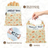 CMACAIV 3D 2-Pack Bags,17"13"Reusable Beeswax Bread Bread Bags for Homemade Bread Sourdough,Linen Outer Lining and Pure