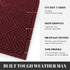 Yimobra Door Mat Outdoor Entrance - Heavy Duty Non-Slip Front Doormat for Home Entrance, 29.5 x 17 Inch, Wine Red
