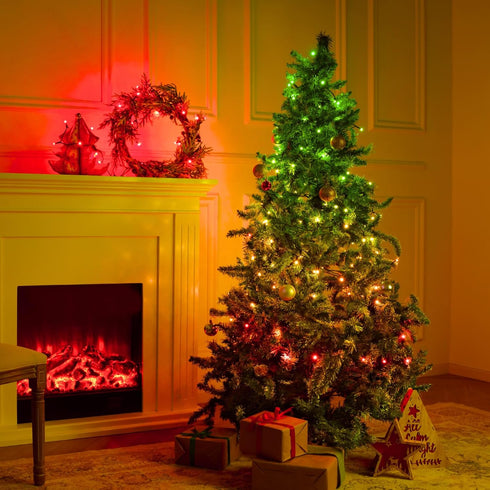 200 66FT YEELIGHT Smart Christmas Lights, LED Color Changing String Lights with Remote & Bluetooth Connected, RGB LED