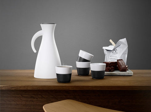 Eva Solo 2 Lungo Tumbler Mugs, 8 oz Porcelain Coffee Cups, Grey