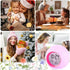 Tarklanda Kids Alarm Clock, Moon Stars Projector Alarm Clock with 7 Color Changing Night Light