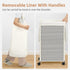 90L (23.7 STORAGE MANIAC Laundry Hamper with Wheels, Gal) Large Tall Rolling Laundry Basket with Removable and Washable