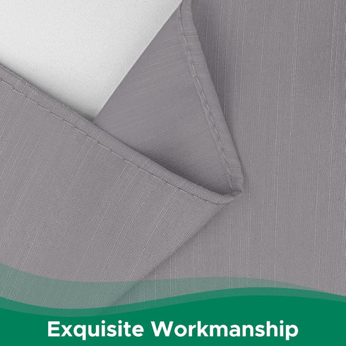 Biscaynebay Wrap Around Bed Skirts for Full & Full XL Beds, 15" Drop, Silver Grey Adjustable Elastic Dust Ruffles
