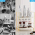 FSyueyun 2-Tier Bathroom Counter Organizer, Tool-Free Installation Makeup Skincare Shelf, Gold Vanity Stand