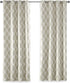 Sun Smart Blakesly Blackout Curtains, 50" x 84", Ikat Print, Thermal Insulated Light Blocking Drape