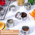 CHENGU 18 Pack 3 oz Magnetic Spice Jars for Refrigerator Magnetic Spice Containers Stainless Steel Seasoning Tins