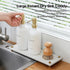 Razborci Counter 12.5" 4.5" Water Absorbing Stone Sink Caddy Kitchen Sink Organizer Tray, Diatomite Bathroom Tray, Gold