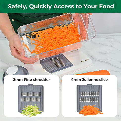 Slicer,6 Essentials(10 1, SUSTEAS Vegetable Chopper Mandoline Blade Pro Food Chopper, Onion Potato Dicer, Veggie Cutter