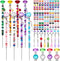 UFU 192Pcs DIY Fairy Wand Beaded Garden Stakes Kit, Fairy Wands Kit