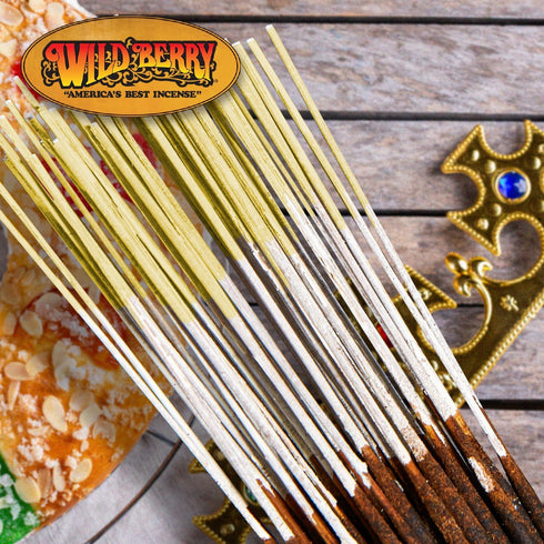 Wild Berry Incense Sticks, King Cake, 100 Count, Hand Dipped in The USA
