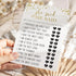Black and Gold Bridal Shower Games - 25 Cards for He Said She Said, Guess Who Wedding Activity