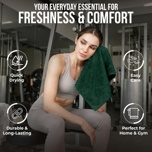 12 Pack 100% 12 12 Inches, 550 RIVERSIDE Premium Cotton Face Wash Cloths, x Soft & Absorbent Face Towels for Bathroom