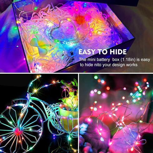 6 Pack 7 20 AIKEI LED Fairy Lights Battery Operated, String Lights Waterproof Feet Led Firefly Starry Lamps for Wedding