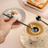 4 PCS 6.7 Inches Satin Black Stainless Steel Coffee Spoons, Iced Tea Spoon, Espresso Stirring Spoon