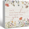 Wildflower Nursery Decor Wooden Sign Desk Decor, Boho Floral Nursery Decorative for