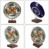 Hipiwe Display Stand Easel with Adjustable Metal Arms, Wooden Base for Fossil, Coral, Geodes, Plate, Small Collectibles