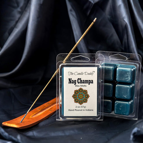 Nag Champa Maximum Scent Wax Cubes/Melts - 5 Packs, 10 Ounces Total, 30 Cubes