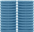DAN RIVER 100% Cotton Washcloths, 24 Pack, Quick Dry Essential Towels for Bathroom, 12X12 in, Blue