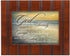 Cottage Garden Serenity Prayer Ocean Waves Wall Plaque Sign, 8x10 Woodgrain Framed Art