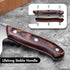 SHI BA ZI ZUO Chinese Meat Cleaver Knife - 6.7-Inch Stainless Steel Slicer with Wooden Handle