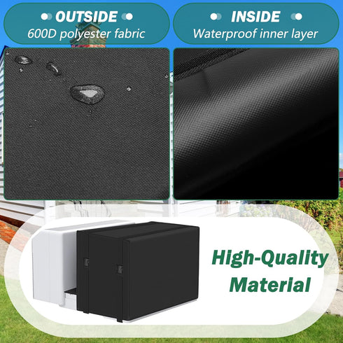 New Upgrade Window AC Cover, Heavy Duty Air Conditioner Cover for U Shaped 8000/10000/12000 BTU Units